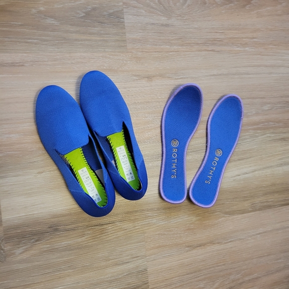 🥿Rothy’s The Loafer, Round Toe, Flat Ballet, Knit Blue, Size 8, Women's - Picture 3 of 4